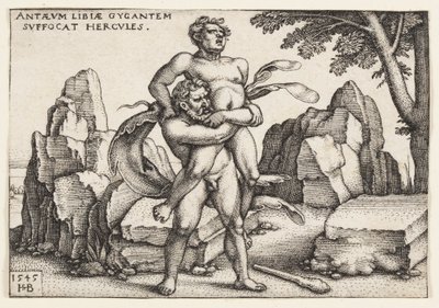 Hercules og Antaeus af Hans Sebald Beham