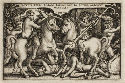 Hercules og Iole, fra The Labours of Hercules af Hans Sebald Beham