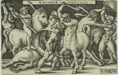 Hercules and the Centaurs, fra Labours of Hercules af Hans Sebald Beham
