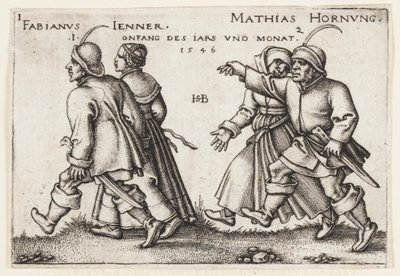 januar og februar af Hans Sebald Beham