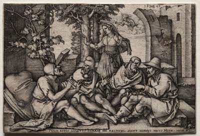 Job og hans venner af Hans Sebald Beham
