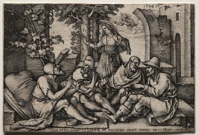 Job og hans venner. af Hans Sebald Beham