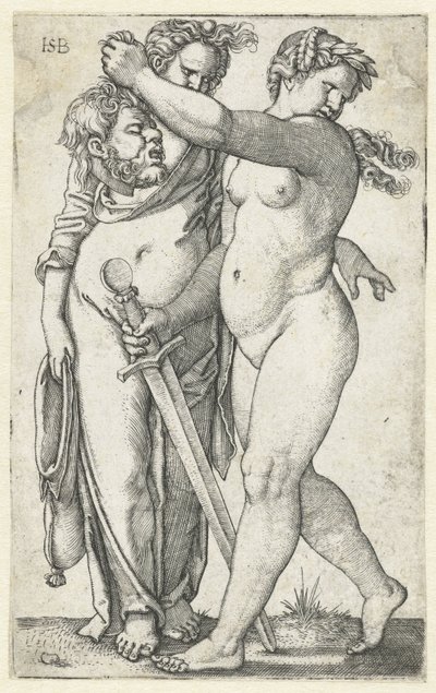 Judith med overhoved af Holofernes og tjenestepige af Hans Sebald Beham