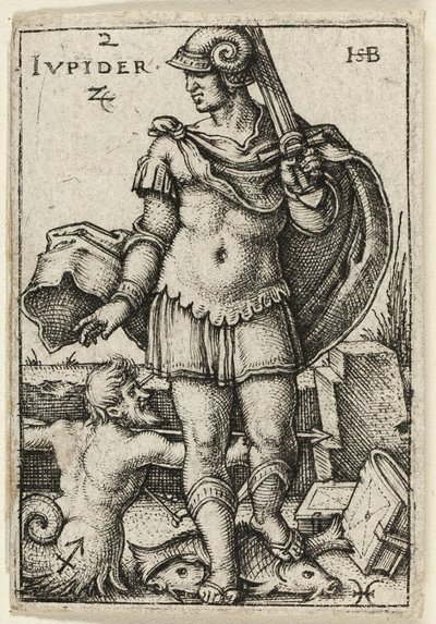 Jupiter, planche to fra De syv planeter med stjernetegnene af Hans Sebald Beham