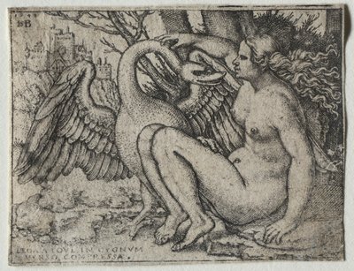 Leda og Svanen af Hans Sebald Beham