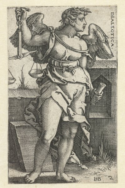 Logik (dialektik) (titel på objekt) Seven Liberal Arts (serietitel) af Hans Sebald Beham