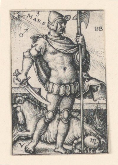 Mars, fra De syv planeter af Hans Sebald Beham