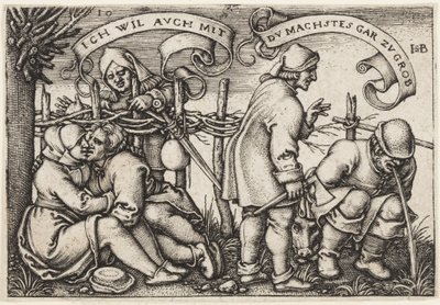 Bønder bag Hækken af Hans Sebald Beham