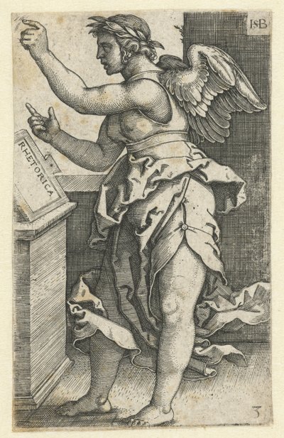 Retorik Retorik (titel på objekt) Seven Liberal Arts (serietitel) af Hans Sebald Beham