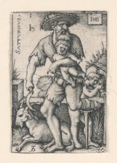 Saturn, fra De syv planeter af Hans Sebald Beham