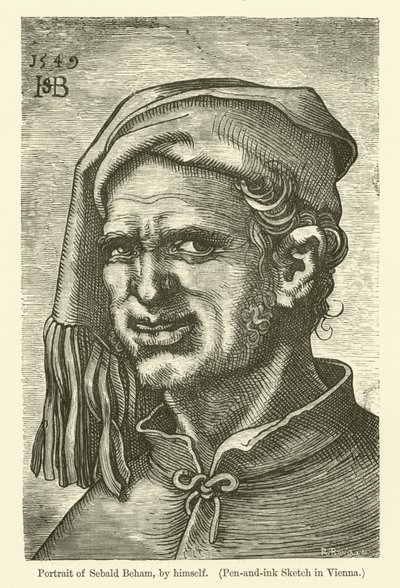 Selvportræt af den tyske maler og grafiker Sebald Beham af Hans Sebald Beham