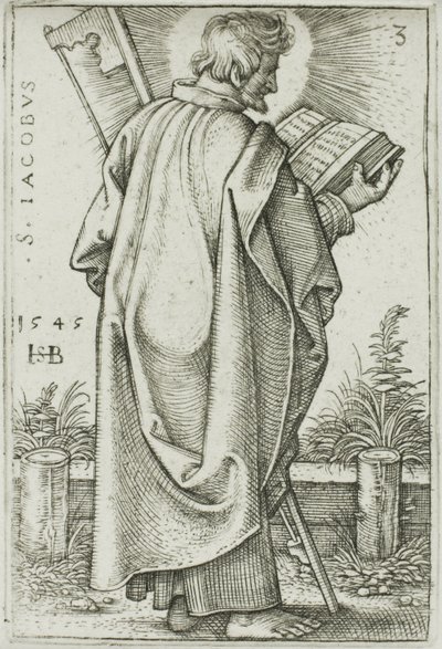 St. James Minor, plade 3 fra De Tolv Apostle af Hans Sebald Beham
