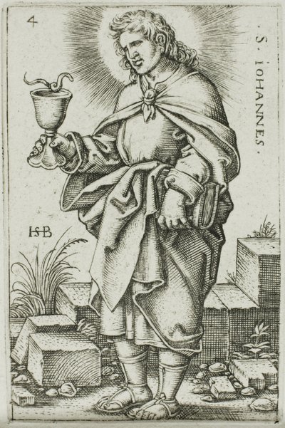 St. John, plade 4 fra De Tolv Apostle af Hans Sebald Beham