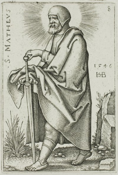 St. Matthæus, plade 8 fra De Tolv Apostle af Hans Sebald Beham