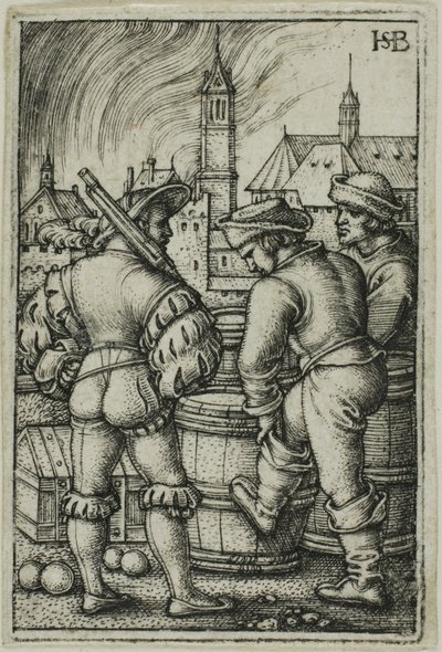 Vagten nær krudttønderne af Hans Sebald Beham