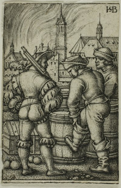 Vagten nær krudttønderne af Hans Sebald Beham