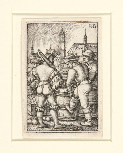 Vagten nær Krudtfadene af Hans Sebald Beham