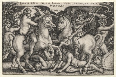 Herkules bortfører Iole af Hans Sebald Beham