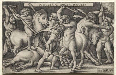 Herkules besejrer kentaurerne af Hans Sebald Beham