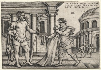The Labours of Hercules: Hercules modtager beklædningen gennemsyret af Nessus