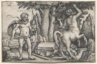 Herkules og Nessus af Hans Sebald Beham