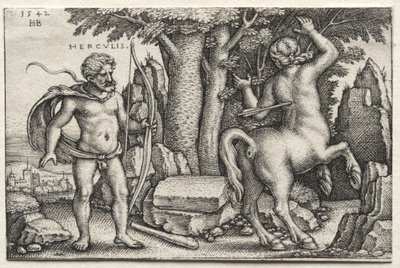 Herkules og Nessus af Hans Sebald Beham