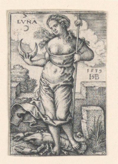 Månen, fra De syv planeter af Hans Sebald Beham