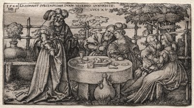 Den fortabte søn: Spild sin formue af Hans Sebald Beham