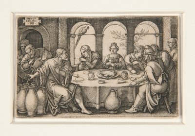 Bryllupsfesten i Cana af Hans Sebald Beham