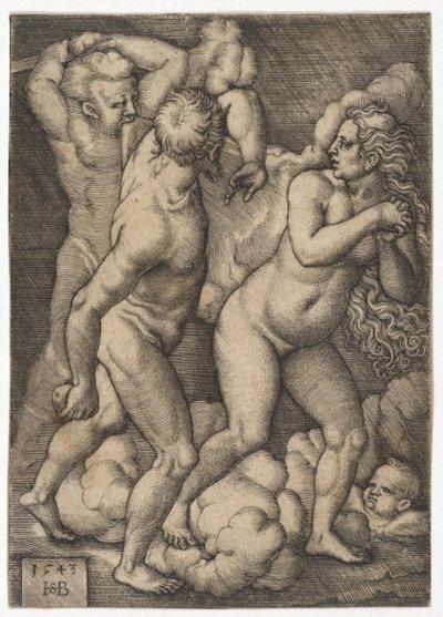 Uddrivelsen fra Paradiset, 1543 af Hans Sebald Beham