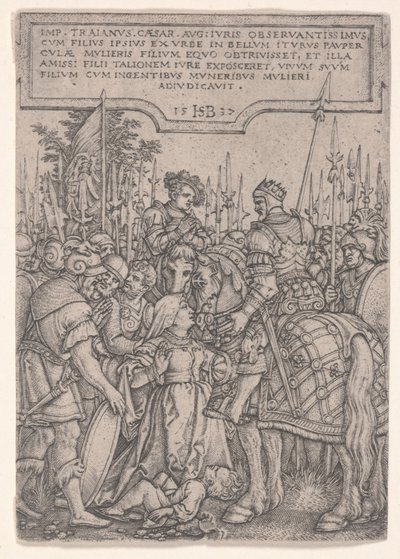Trajans retfærdighed af Hans Sebald Beham