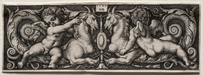 To Genii, 1544. af Hans Sebald Beham