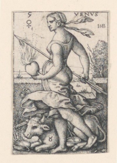 Venus, fra De syv planeter af Hans Sebald Beham