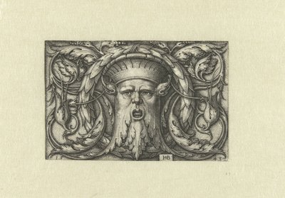 Overflade dekoration. Maske med en krone af Hans Sebald Beham