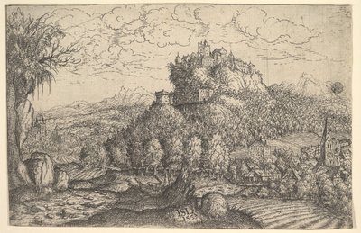 Landskab, 1553. af Hans Sebald Lautensack