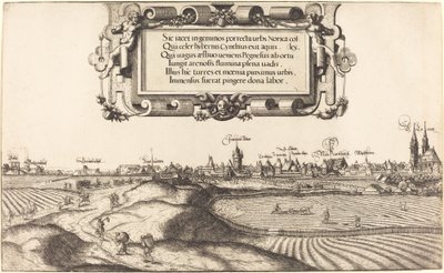 Udsigt over Nürnberg fra øst [venstre sektion], 1552. af Hans Sebald Lautensack