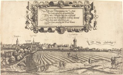 Udsigt over Nürnberg fra vest [højre sektion], 1552. af Hans Sebald Lautensack
