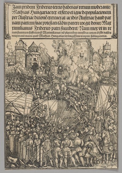 Udvisning af ungarerne, plade 13 fra historiske scener fra kejser Maximilian I