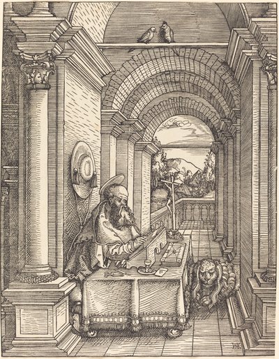 Sankt Jerome skriver af Hans Springinklee
