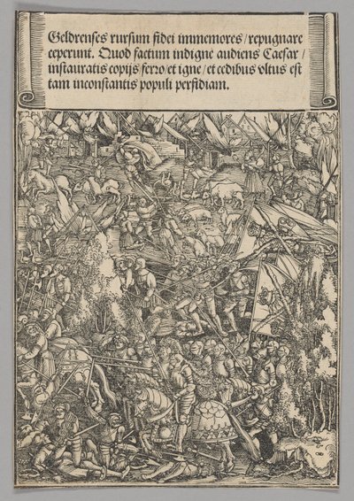 Anden krig med gylden, plade 19 fra historiske scener fra kejser Maximilian I