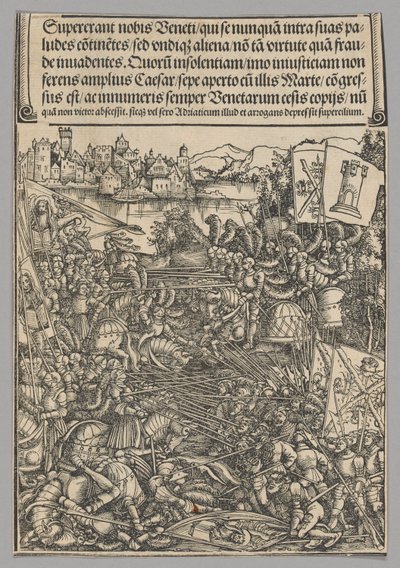 Krig med Venedig, plade 21 fra historiske scener fra kejser Maximilian I