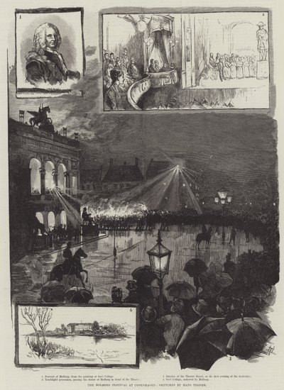Holberg Festival i København af Hans Tegner