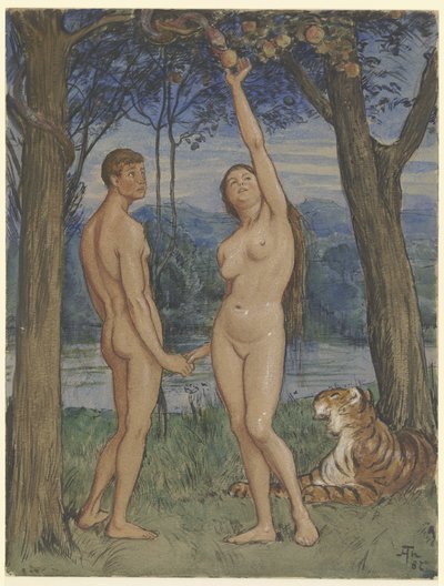 Adam og Eva af Hans Thoma