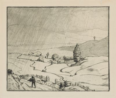 Det begynder at regne af Hans Thoma