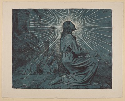 Kristus, der beder på Olivenbjerget af Hans Thoma