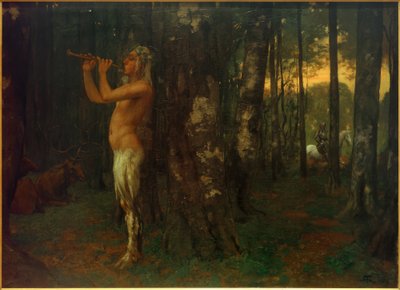 Tusmørke i skoven af Hans Thoma