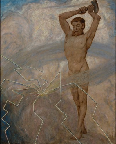 Juli (tordenguden Thor) af Hans Thoma