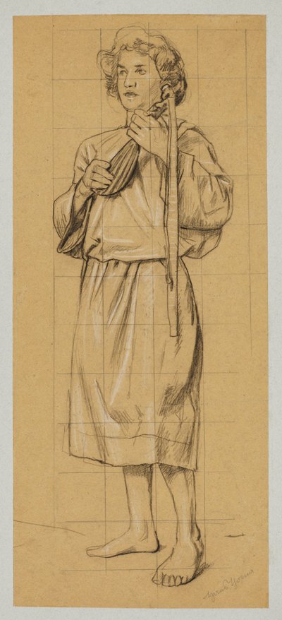 Jüngling, der Laute spielt af Hans Thoma