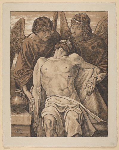 Englenes Pietà af Hans Thoma