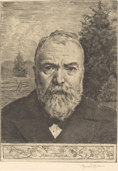 Selvportræt II af Hans Thoma